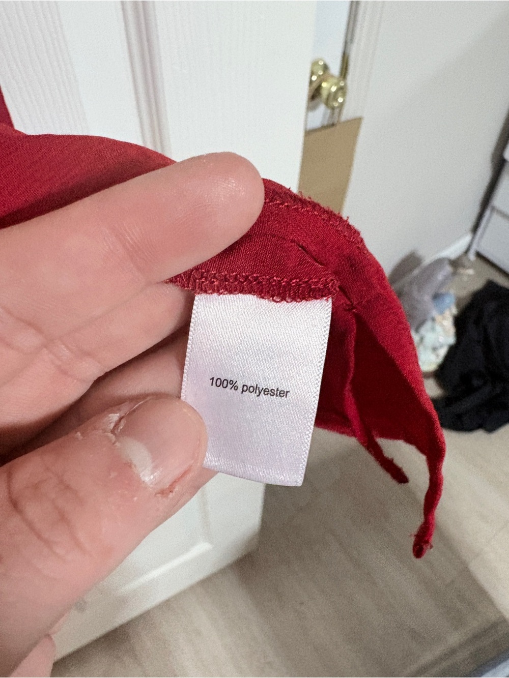 Maurices Raspberry Keyhole Long-Sleeve Blouse - Picture 3 of 3